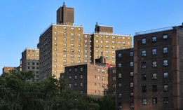 Public housing projects in the East Side of Manhattan, New York City.